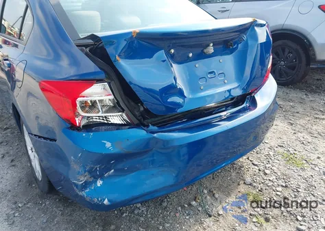 2012 Honda Civic Lx из США, поврежденный, VIN 2HGFB2F50CH535124